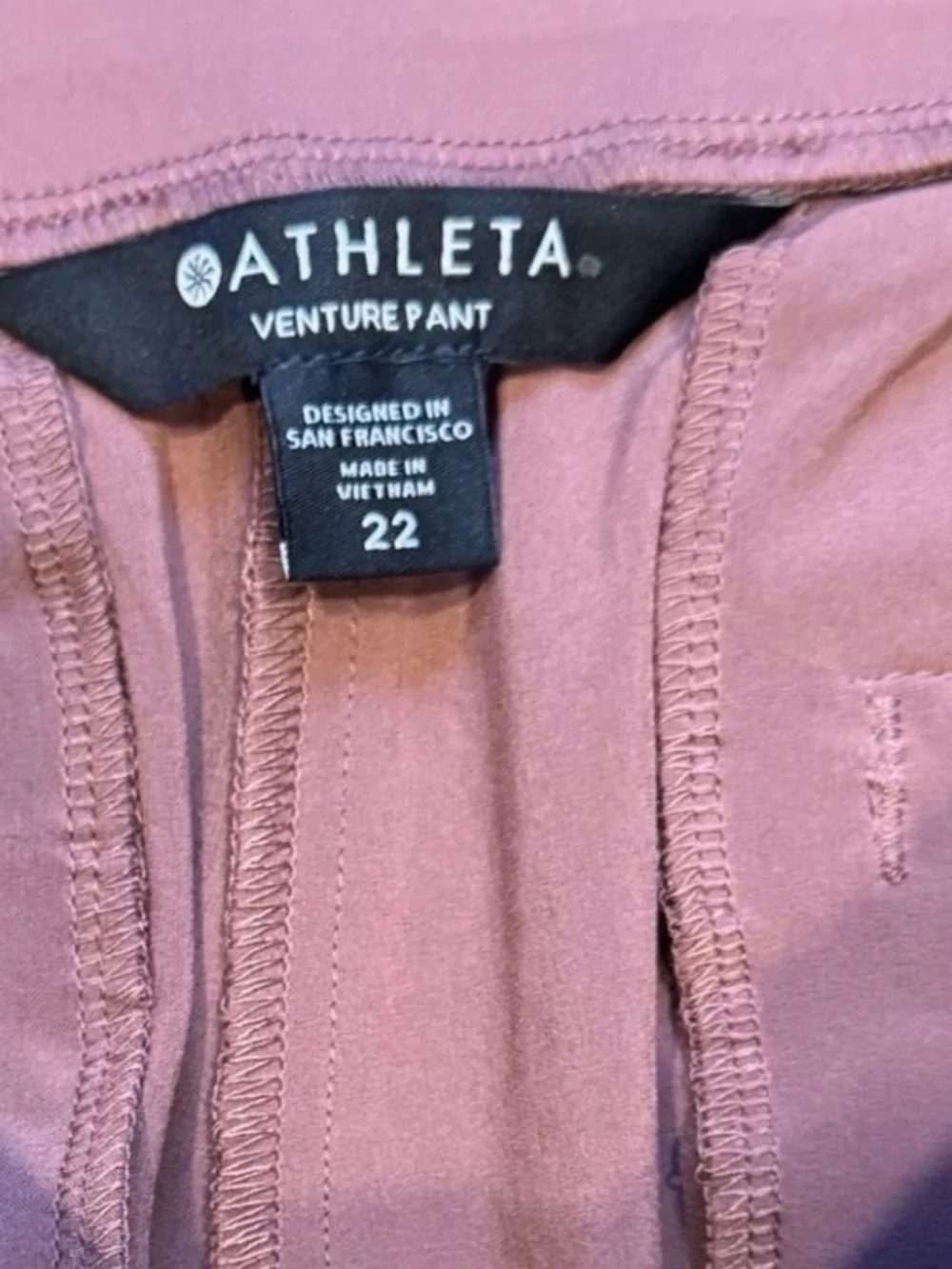 ATHLETA Venture Pant Lightweight Jogger Elastic Waistband 7 Pockets NWT 22